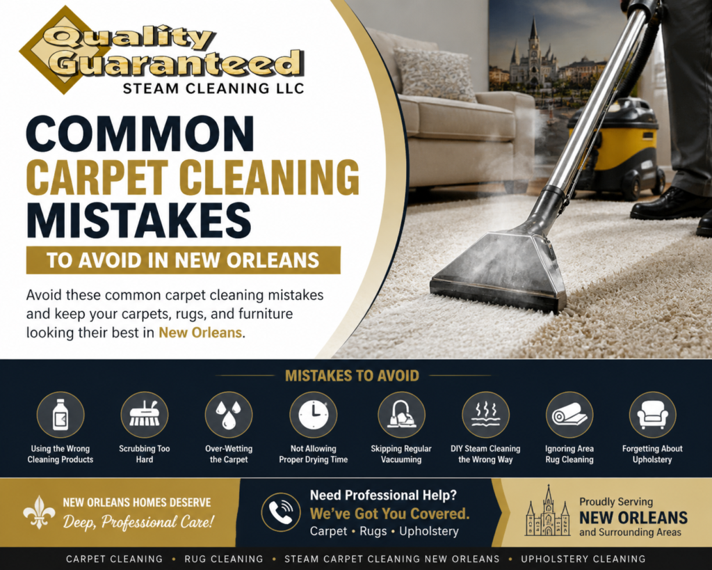 Avoid Carpet Cleaning Mistakes in New Orleans