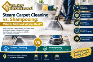 Steam Carpet Cleaning vs. Shampooing: Which Method Works Best?