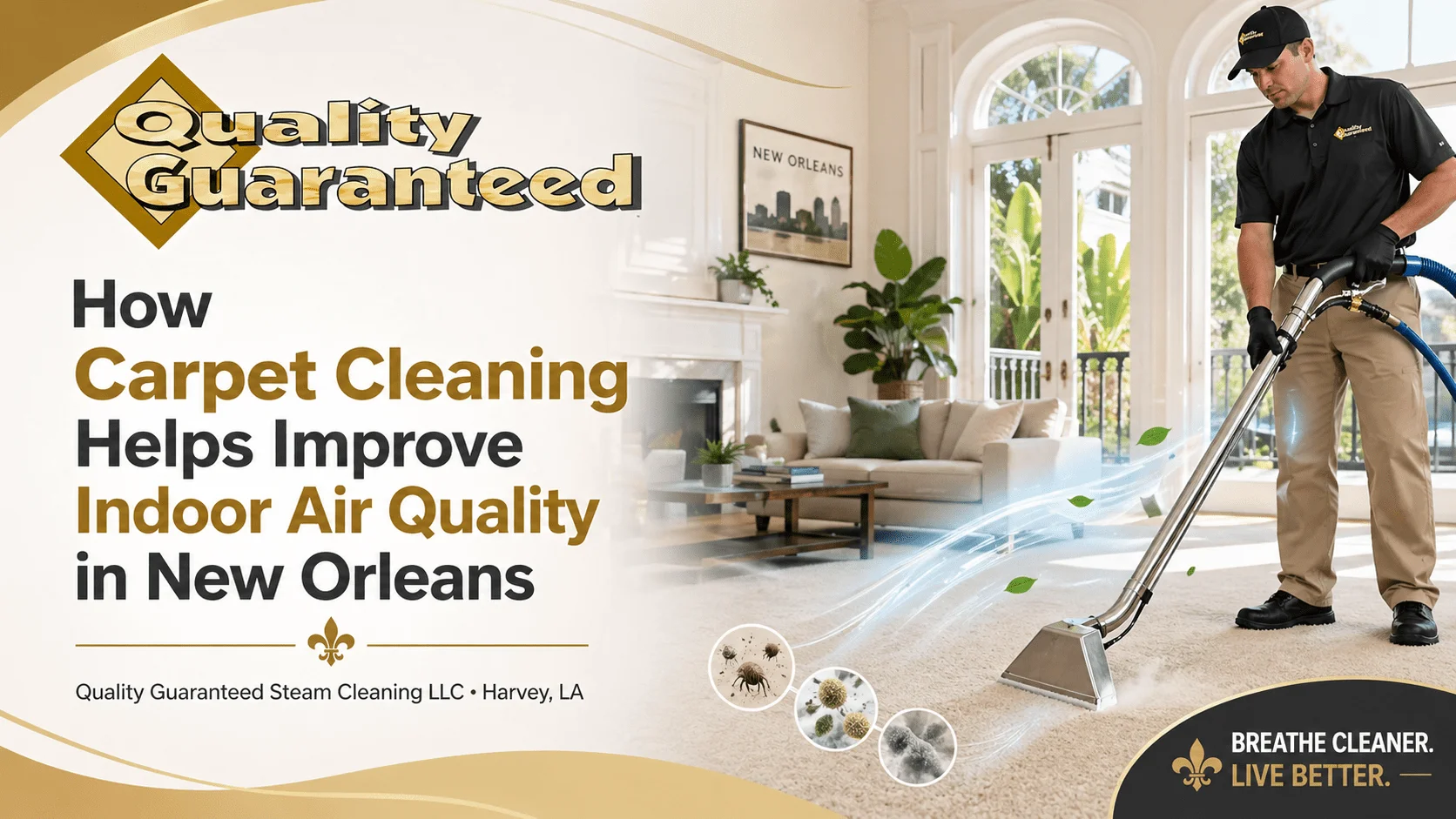 How Carpet Cleaning Helps Improve Indoor Air Quality in New Orleans 